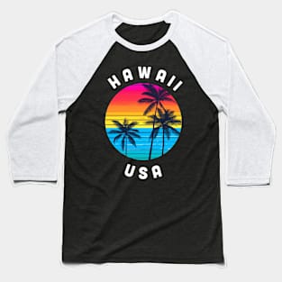 Hawaii USA Baseball T-Shirt